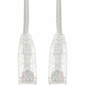 AddOn 6ft White CAT 6 Slim PVC Ethernet Cable Snagless Clear-Claw RJ-45 M/M