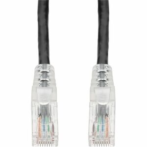 AddOn 20ft Black CAT 5E PVC Ethernet Cable Snagless Easy Clear Boot TAA RJ-45 M/M