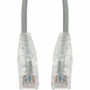 AddOn 6in Gray CAT 6 Slim PVC Ethernet Cable Snagless Clear-Claw RJ-45 M/M