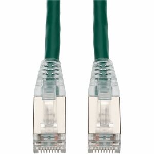 AddOn 33ft RJ-45 (Male) to RJ-45 (Male) Shielded Snagless Green Cat6 STP PVC Copper Patch Cable