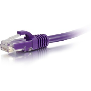 C2G 0.5ft Cat6a Unshielded Ethernet - Cat 6a Network Patch Cable - Purple