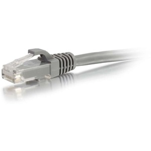 C2G 50ft Cat6a Snagless Unshielded (UTP) Ethernet Cable - Cat6a Network Patch Cable - PoE - Gray