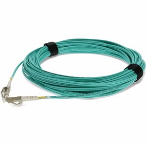 AddOn 25m LC to LC Aqua OM4 Duplex LSZH MMF (Multi Mode) Fiber Patch Cable, 50/125