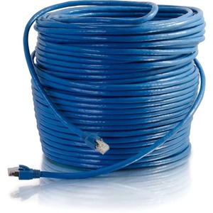 C2G 75ft Cat6 Snagless Solid Shielded (STP) Ethernet Patch Cable - Blue