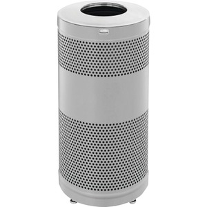 Waste Container, Open Top, 51 Gal, Mlsv/Bk Lid