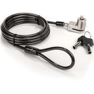 Rocstor Rocbolt® S24 Security Cable With Key Lock and (2) Keys - For Microsoft® Surface™ Pro 4/5/6/7/8/9 & Surface™ Go Tablets - Galvanized Steel, Nickel, Zinc Alloy - 6 ft - For Microsoft® Surface ™ Pro 4, Surface™ Pro 5, Surface™ Pro 6, Surface™ Pro 7, Surface™ Pro 8, Surface™ Pro 9 & Surface™ Go Tablets - Compatible with K62044WW - TAA COMPLIANT - FOR MIRCOSOFT® SURFACE™ PRO 4/5/6/7/8/9 & SURFACE™ GO TABLET