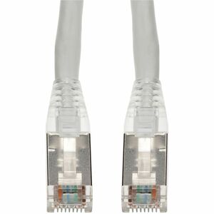 AddOn 6in White CAT 6A Shielded PVC Ethernet Cable Snagless Bubble Boot RJ-45 M/M