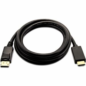 V7 Black Video Cable DisplayPort Male to HDMI Male 2m 6.6ft