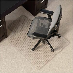 Realspace Economy Commercial Pile Chair Mat with Lip 36 x 48 Clear