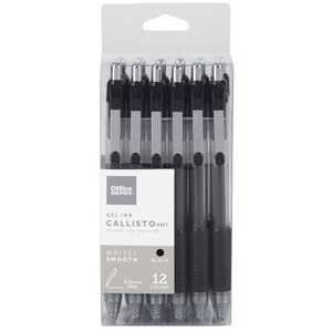 Silver Barrel Black Ink Pack of 4 FORAY Porous Point Pens Fine Point 0.5 mm 