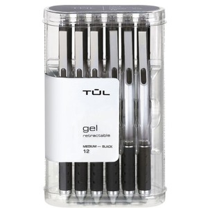 uni ball Deluxe Rollerball Pens Micro Point 0.5 mm Charcoal Barrel Blue Ink  Pack Of 12 - Office Depot