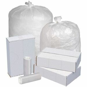 Highmark Tall 0.6 mil Drawstring Kitchen Trash Bags 13 Gallon 27.375 x 24  White Box Of 200 - Office Depot