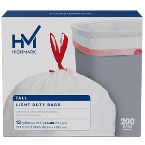 Highmark Heavy Duty Extra Large Drum Liners 55 Gallon Box Of 20