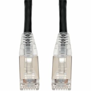 AddOn 15ft Black CAT 6A Shielded PVC Ethernet Cable Snagless Bubble Boot RJ-45 M/M