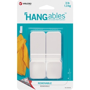 Wall Hooks, Fasteners, 3 Lb., 1-1/4X3-1/4 , 6 Packs/Bx, We