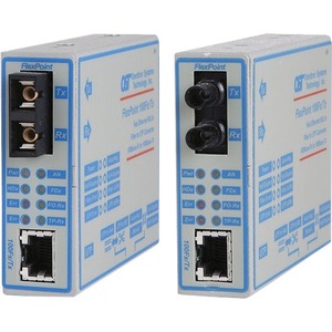 Omnitron Systems FlexPoint 100Fx/Tx Fast Ethernet Copper to Fiber Media Converter