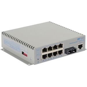 Omnitron Systems OmniConverter Managed Gigabit PoE+, MM SC, RJ-45, Ethernet Fiber Switch