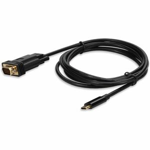 AddOn 2m USB 3.1 (C) Male to VGA Male Black Cable