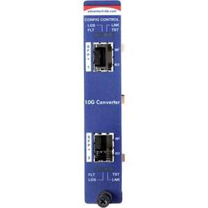 B+B SmartWorx Slide-In Modular Media Converter 10Gbps SFP+ and XFP Fiber Series