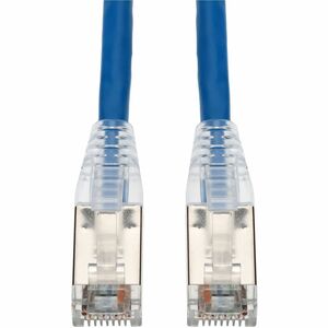 AddOn 50ft Blue CAT 5E Shielded PVC Ethernet Cable Snagless Easy Clear Boot RJ-45 M/M