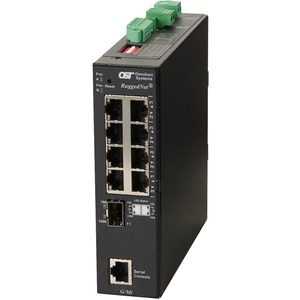 Omnitron Systems RuggedNet Managed Ruggedized Industrial Gigabit, SFP, RJ-45, Ethernet Fiber Switch
