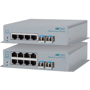 Omnitron Systems OmniConverter Unmanaged Gigabit, SM SC, RJ-45, Ethernet Fiber Switch