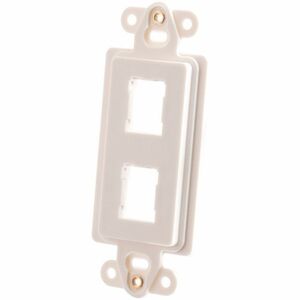 Ortronics HDJ 2-Port Rectangular Stylistics Frame, White