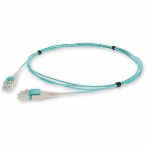 AddOn 4m LC (Male) to LC (Male) Aqua OM4 Duplex Fiber OFNR (Riser-Rated) Field Modifiable Patch Cable