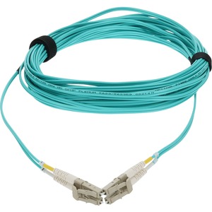 AddOn 2m LC (Male) to LC (Male) Aqua OM3 Duplex Plenum-Rated Fiber Patch Cable