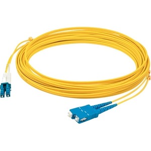 AddOn 5m LC (Male) to SC (Male) Yellow OM4 Duplex Fiber OFNR (Riser-Rated) Patch Cable