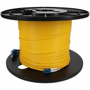 AddOn 100m LC (Male) to SC (Male) Straight Yellow OS2 Duplex Plenum Fiber Patch Cable