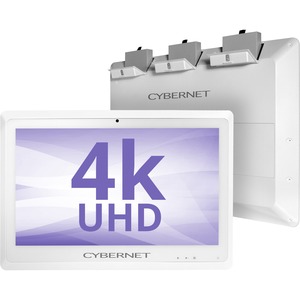 Cybernet CyberMed S S24K All-in-One Computer - Intel Core i5 6th Gen i5-6200U - 8 GB - 128 GB SSD - 23.6" 4K UHD Touchscreen - Desktop - White