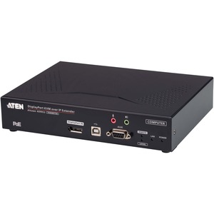 ATEN 4K DisplayPort Single Display KVM over IP Transmitter with PoE