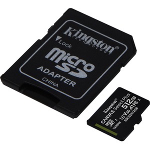 Kingston Canvas Select Plus SDCS2 512 GB Class 10/UHS-I (U3) microSDXC - 1 Pack