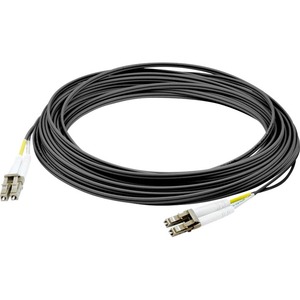 AddOn 30m LC (Male) to LC (Male) Black OM4 Duplex Fiber OFNR (Riser-Rated) Patch Cable