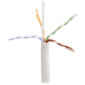 Tripp Lite Cat6 Ethernet Cable - Bulk Patch CMP-LP 0.5A Plenum, White, 1000 ft.