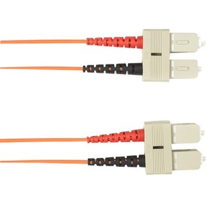 Black Box Colored Fiber OM3 50/125 Multimode Fiber Optic Patch Cable-OFNP Plenum