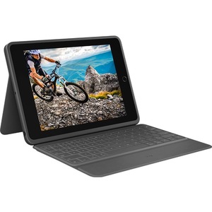 Logitech Rugged Folio Keyboard/Cover Case (Folio) for 25.9 cm (10.2") Apple, Logitech iPad (7th Generation) Tablet - Graphite 1 Logitech Rugged Folio Keyboard/Cover Case (Folio) for 25.9 cm (10.2") Apple, Logitech iPad (7th Generation) Tablet - Graphite