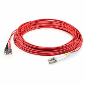 AddOn 20m LC (Male) to ST (Male) Orange OM1 Duplex Fiber OFNR (Riser-Rated) Patch Cable