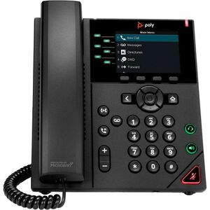 Poly 350 IP Phone - Corded - Corded - Desktop - Black - TAA Compliant