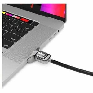 CompulocksLedge Lock Adapter for MacBook Pro 16" (2019) with Keyed Cable Lock Silver