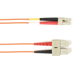 Black Box Colored Fiber OM3 50/125 Multimode Fiber Optic Patch Cable - OFNP Plenum