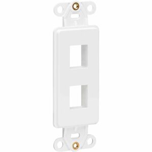 Tripp Lite Center Plate Insert Decora Vertical 2-Port for A/V VoIP Ethernet