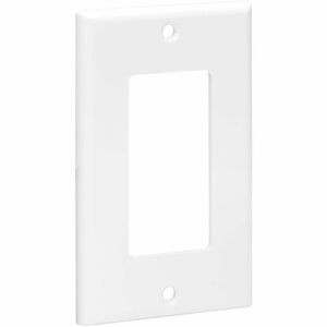 Tripp Lite Single-Gang Faceplate, Decora Style - Vertical, White