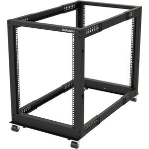 StarTech.com 15U 19" Open Frame Server Rack - 4 Post, Adjustable Depth 22 to 40" - Mobile Network Equipment Rack - HP ProLiant ThinkServer