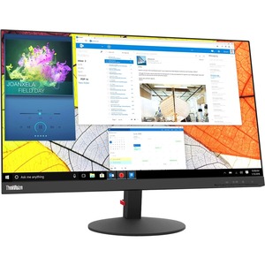 Lenovo ThinkVision S24q-10 23.8" WQHD LCD Monitor - 16:9 - Raven Black