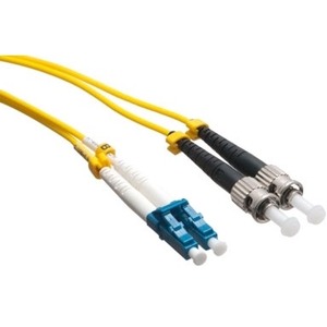 Axiom LC/ST Singlemode Duplex OS2 9/125 Fiber Optic Cable 0.5m - TAA Compliant