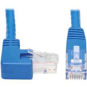 Tripp Lite Cat6 Ethernet Cable Right Angled UTP Molded RJ45 M/M Blue 15ft