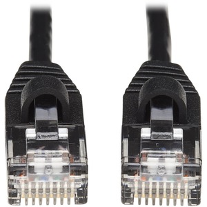 Tripp Lite Cat6a 10G Snagless Molded Slim UTP Network Patch Cable (M/M), Black, 20 ft.