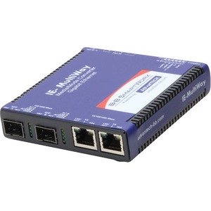 Advantech 10/100/1000Mbps 2TX/2SFP Intelligent Media Converter